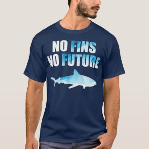 Camiseta Ninguna multa por futuro salva a los tiburones par