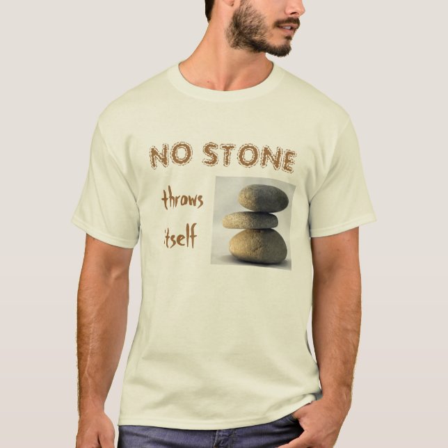 Camiseta Ninguna piedra se lanza - luz (Anverso)