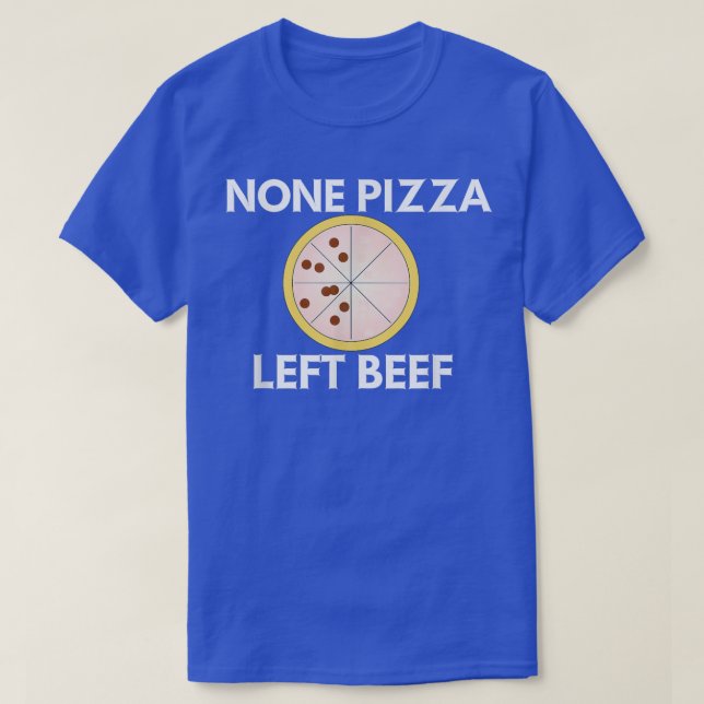 Camiseta Ninguna pizza dejó carne 11752575 (Diseño del anverso)