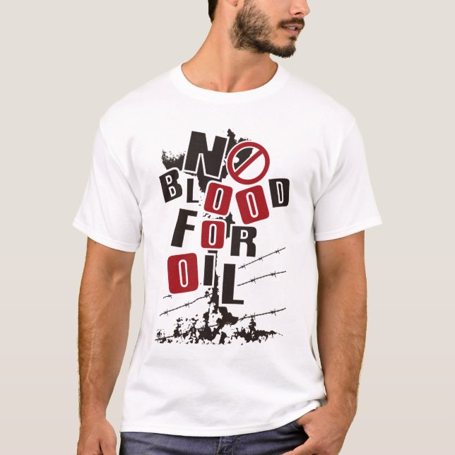 CAMISETA NINGUNA SANGRE PARA EL ACEITE (Anverso)