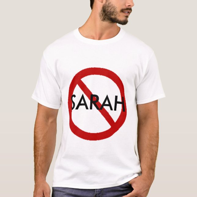 Camiseta Ninguna Sarah (Anverso)