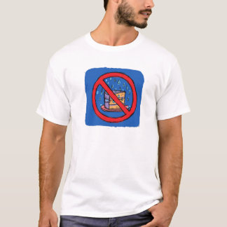 Camiseta Ninguna torta que se va hacia fuera en la lluvia