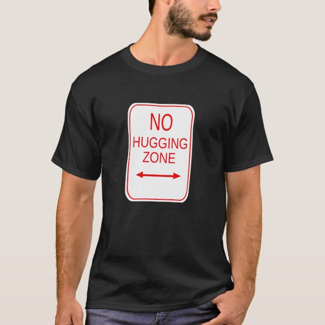 Camiseta Ninguna zona de abrazo (Anverso)