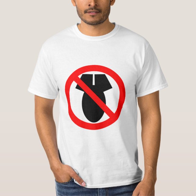 Camiseta Ningunas armas nucleares (Anverso)