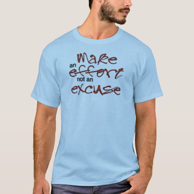 Camiseta Ningunas excusas (Anverso)