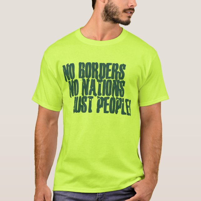 Camiseta Ningunas fronteras ninguna gente de las naciones (Anverso)