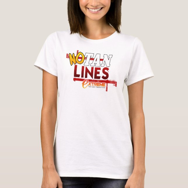 Camiseta Ningunas líneas del moreno (Anverso)