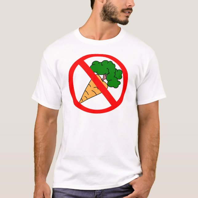 Camiseta ¡Ningunas zanahorias! (Anverso)