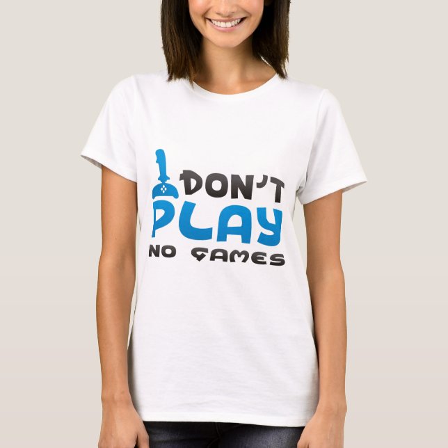 Camiseta Ningunos accesorios de los juegos (Anverso)