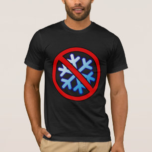 Camiseta Ningunos copos de nieve - copo de nieve en círcul