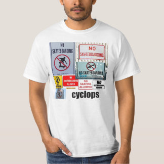 Camiseta ningunos cyclops patinadores