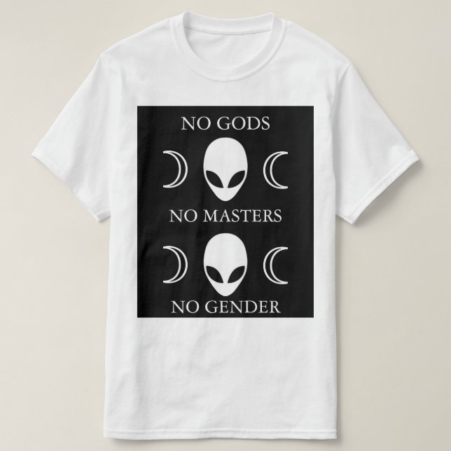 Camiseta NINGUNOS DIOSES NINGUNOS AMOS NINGÚN estilo 2 del (Diseño del anverso)