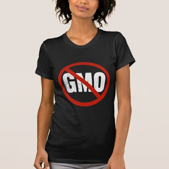 Camiseta NINGUNOS GMOs Anti-GMO (Anverso)