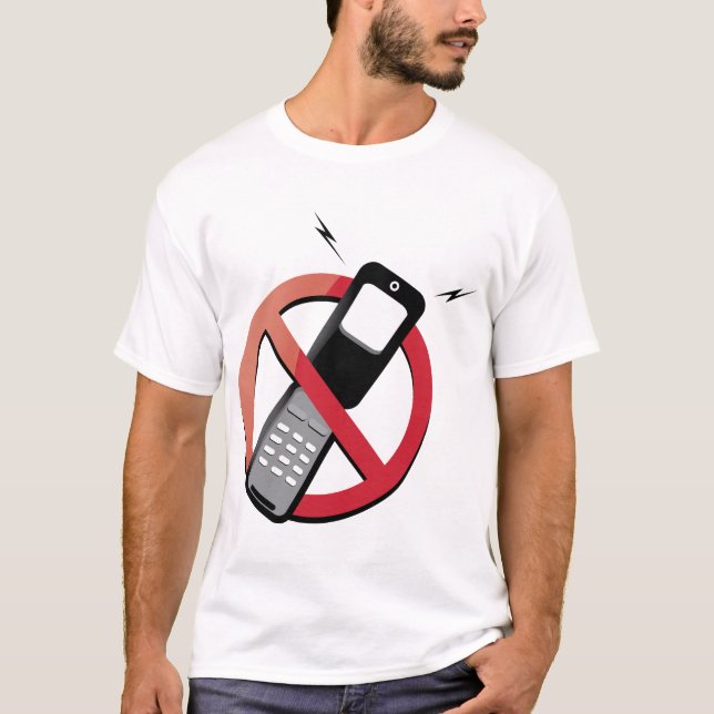 Camiseta ningunos teléfonos (Anverso)