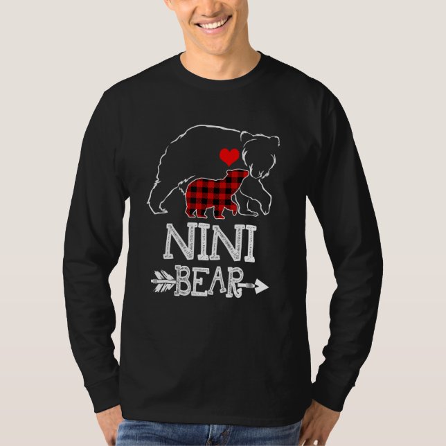 Camiseta Nini Bear Buffalo Navidades Familia Pajama (Anverso)
