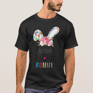 Camiseta Nini Bunny Mating Familia Conejo Flower Easter