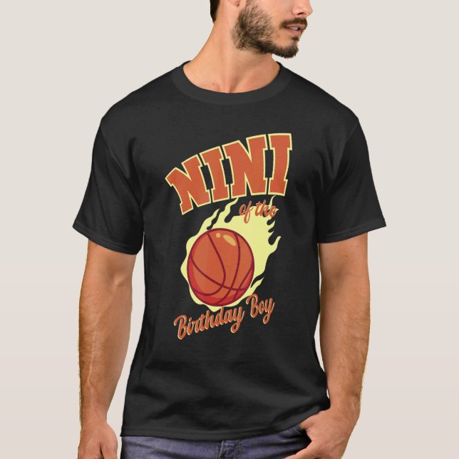 Camiseta Nini De Birthday Boy Basketball Family Bday Pa (Anverso)