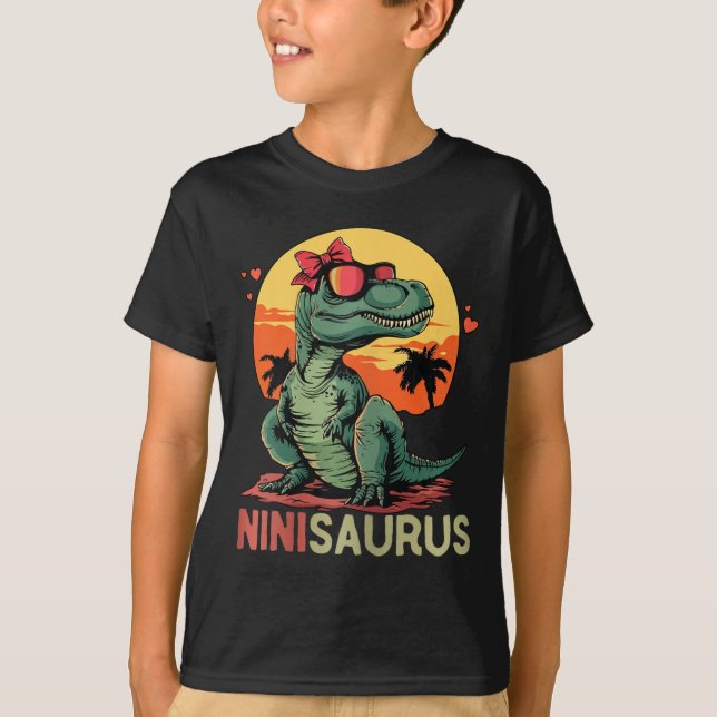 Camiseta Ninisaurus Dino Dinosaur Nini-saurus T-rex Madre (Anverso)