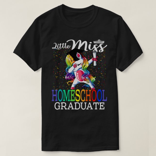 Camiseta Niñita graduada en escuela primaria Unicorn (Diseño del anverso)