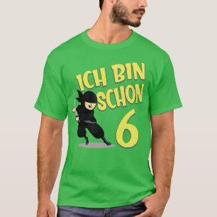 Camiseta Ninja 6 Kinder Geburtstag 6 Jahre