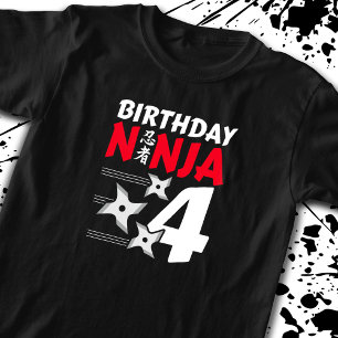 Camiseta Ninja Birthday Party - Birthday Ninja 4