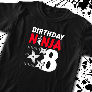 Camiseta Ninja Birthday Party - Birthday Ninja 8