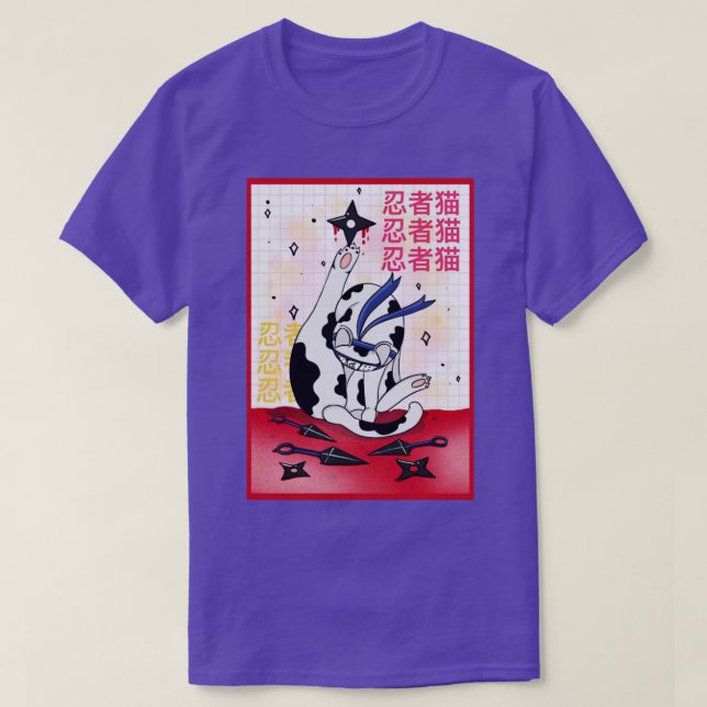 Camiseta ninja cat1 (Diseño del anverso)