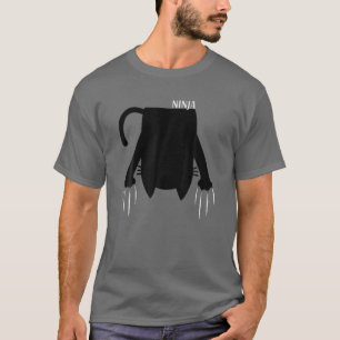 Camiseta Ninja Cat Costume Gracioso Cat Cute Regalo Gatos L