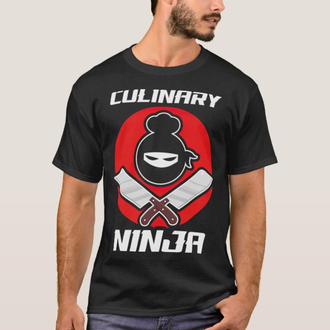 Camiseta Ninja Culinario Funny King Kitchen Guru Chef Desse (Anverso)