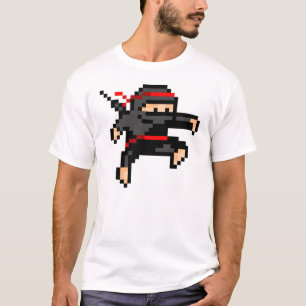 Camiseta Ninja de 8 bits