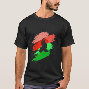 Camiseta Ninja De Guay Con Espada Japonesa Y Colores Agrada