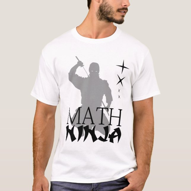 Camiseta ninja de la matemáticas (Anverso)