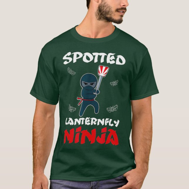 Camiseta Ninja de la mosca de la lantera localizada (Anverso)