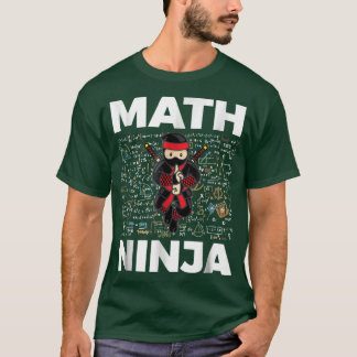 Camiseta Ninja de Matemáticas Divertido para Profesor de Ma