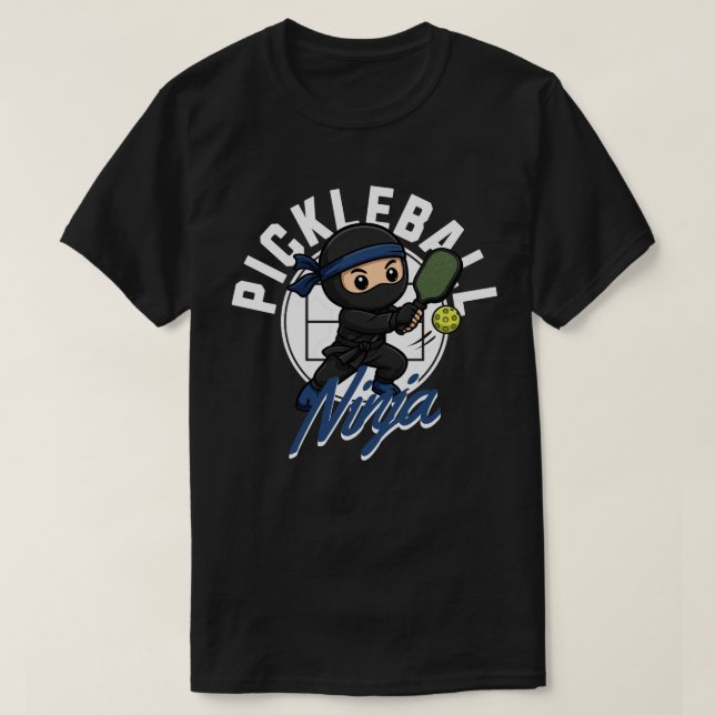 Camiseta Ninja de Pickleball Funny Paddle de Deportes Artes (Diseño del anverso)