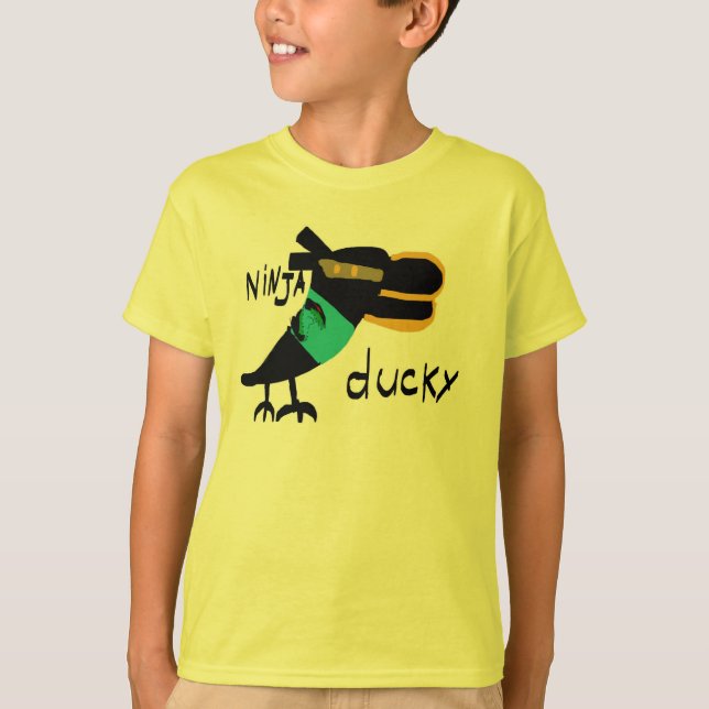 Camiseta Ninja Ducky por Levi Roberts (Anverso)