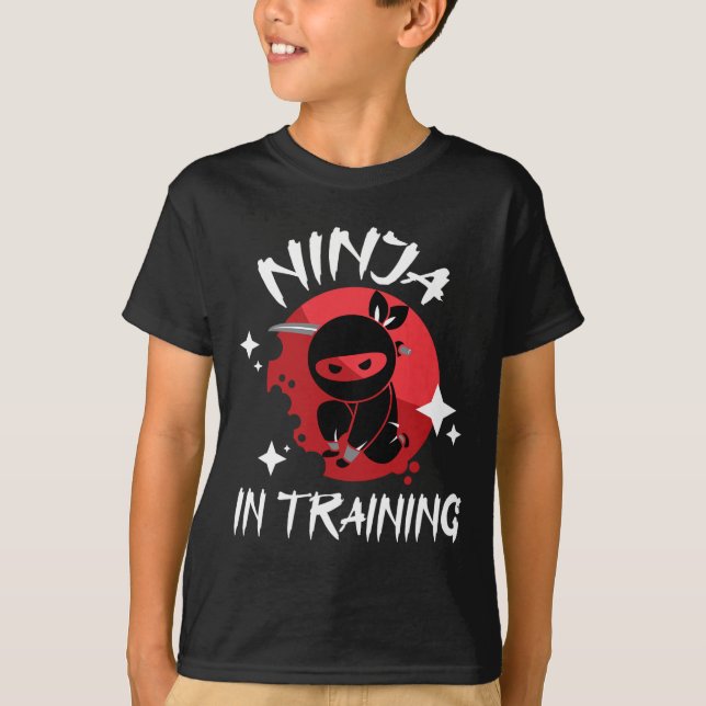 Camiseta Ninja En Entrenamiento - Marcial Mixta Karate Taek (Anverso)