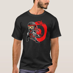 Camiseta Ninja En Entrenamiento Para Niños Guerrero Japonés