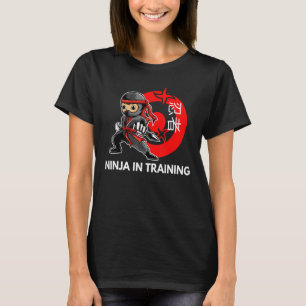 Camiseta Ninja En Entrenamiento Para Niños Guerrero Japonés