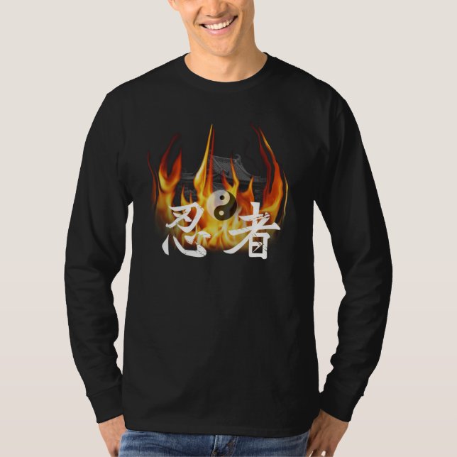 Camiseta Ninja en fuego (Anverso)