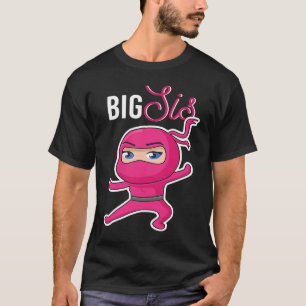 Camiseta Ninja En Pink Sui Ninja Chica Gran Sis