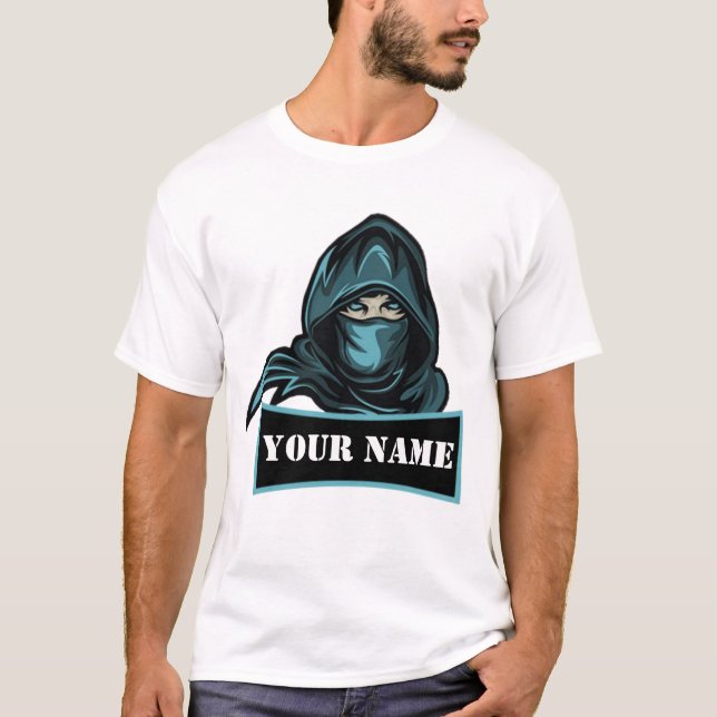 Camiseta Ninja enmascarada personalizado - C de ho (Anverso)