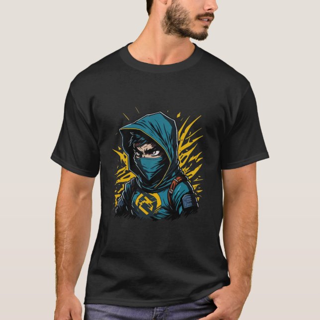 Camiseta Ninja face Warrior Gothic Samurai (Anverso)