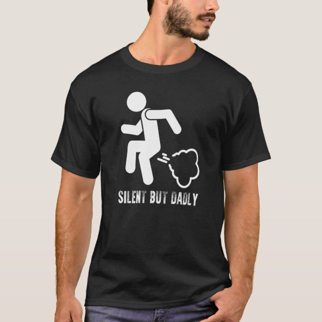 Camiseta Ninja Fart Pun Día del Padre Chistes (Anverso)