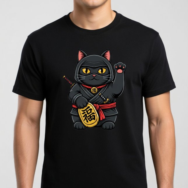 Camiseta Ninja Gato Maneki (Subido por el creador)