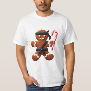 Camiseta Ninja Gingerbread Hombre Cookie Candy Espada De Ca