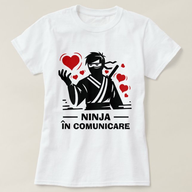 Camiseta Ninja în comunicare (Diseño del anverso)