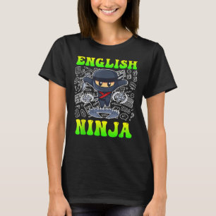 Camiseta ninja inglés Soy profesor de inglés