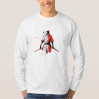 Ninja japonés con diseño de espadas