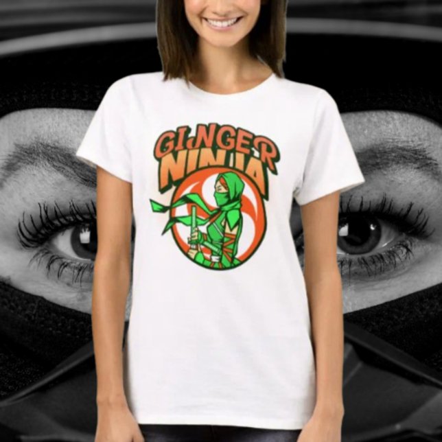 Camiseta Ninja Jengibre Femenina (Subido por el creador)